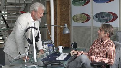 Der Mannheimer OB mit einem Mannheimer Redakteur: Sattmann und Schmidt