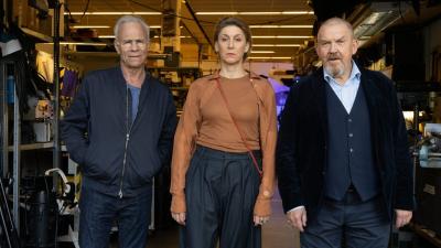 Bär, Behrendt, Blendl. Hauptkommissare und Oberspielleiterin. 